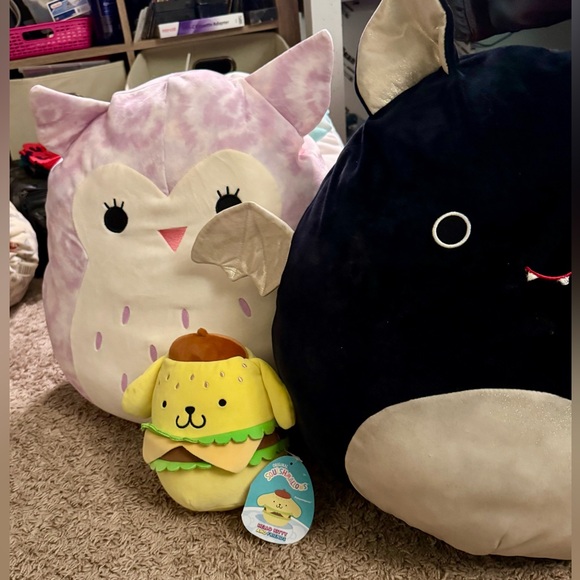 Squishmallows Other - NWT Squishmallows Sanrio Hello Kitty Friends Squad plush Pompompurin Cheeseburge